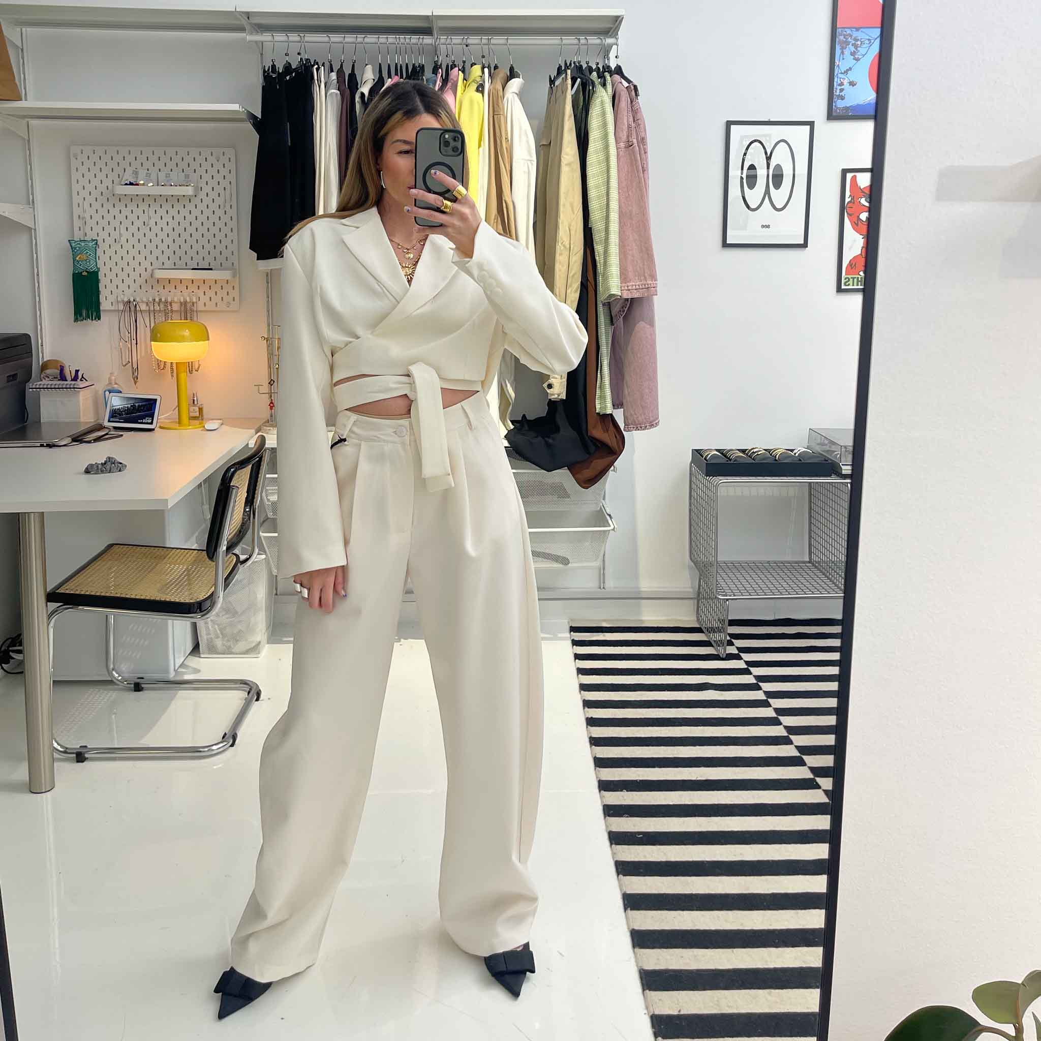 Ivory Tailored Wrap Set