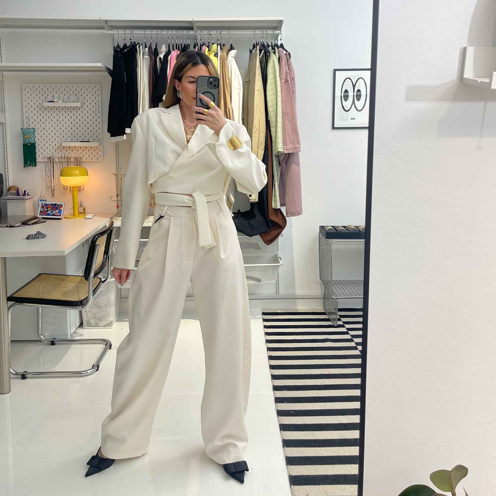 Ivory Tailored Wrap Set