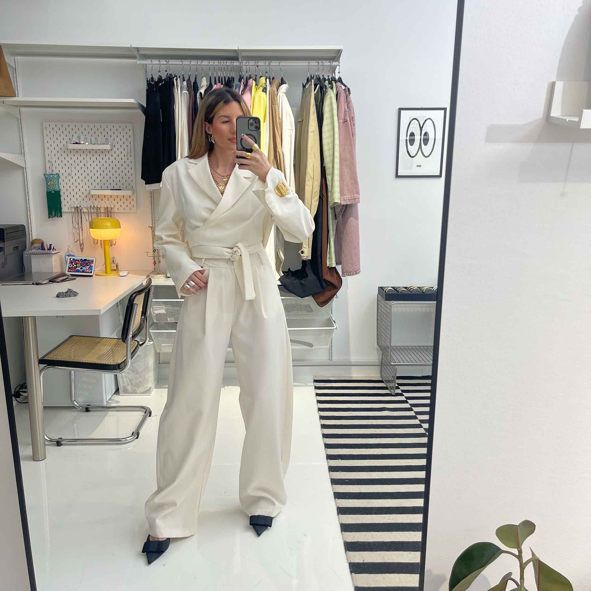 Ivory Tailored Wrap Set