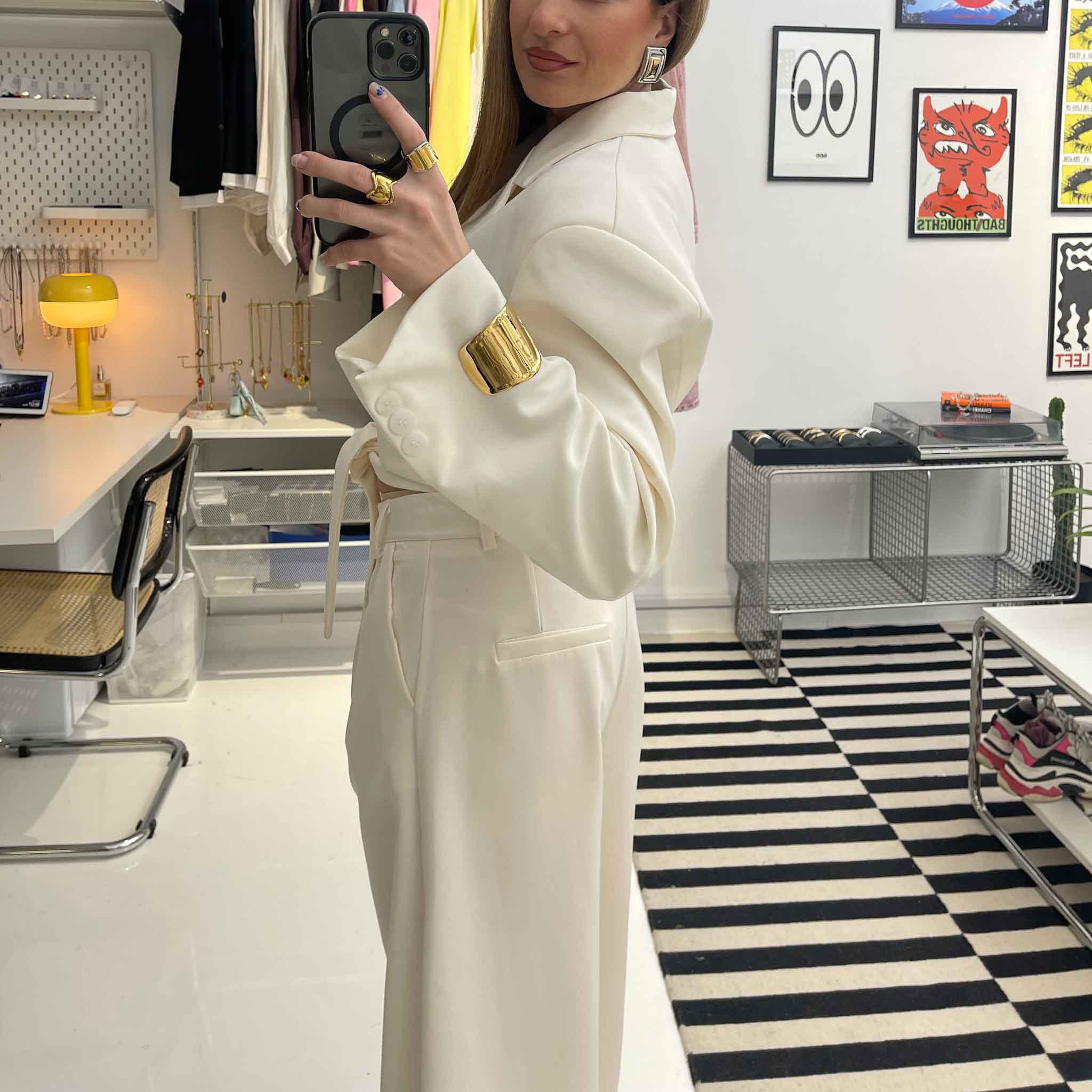 Ivory Tailored Wrap Set