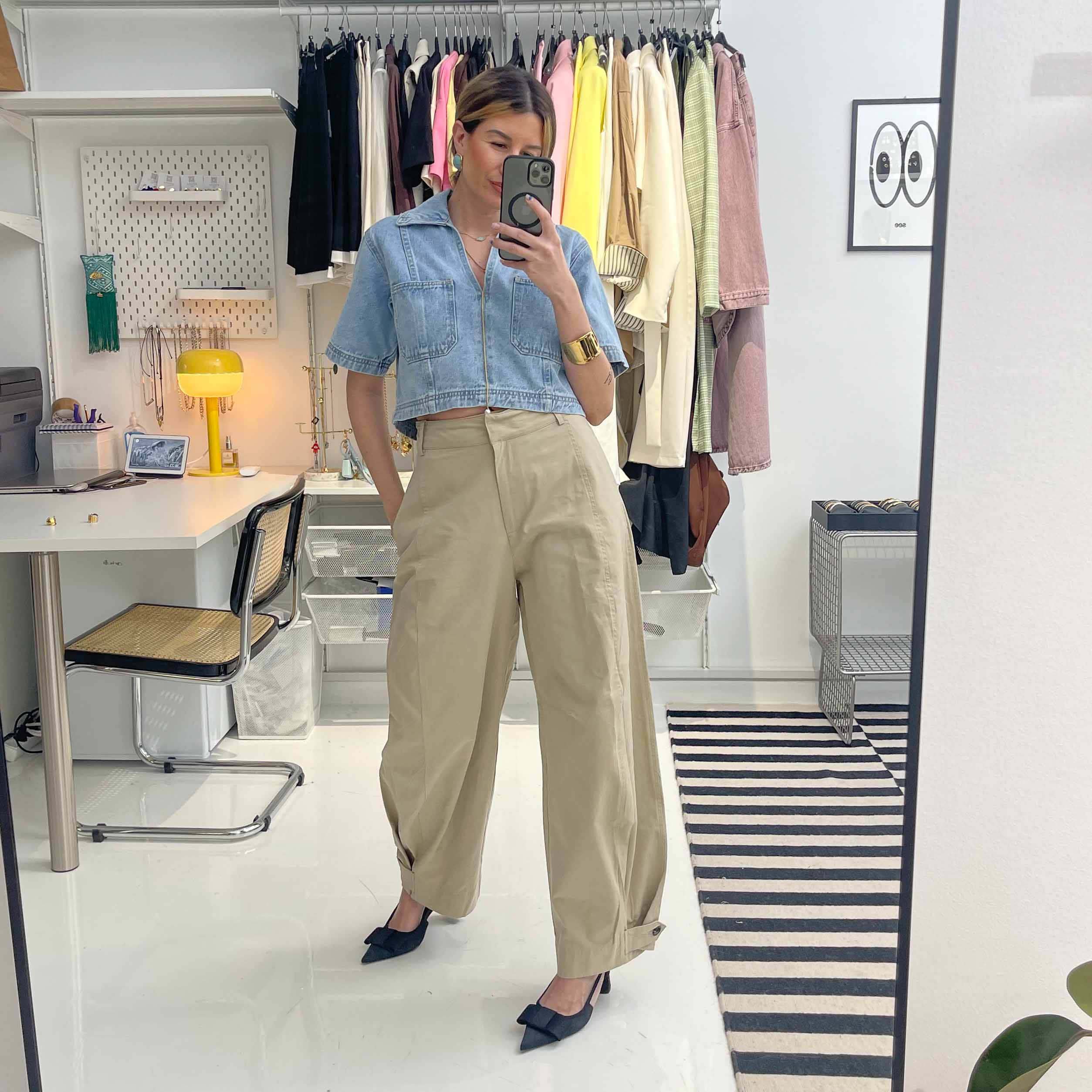 Rodeo Crop – Cropped Denim Shirt