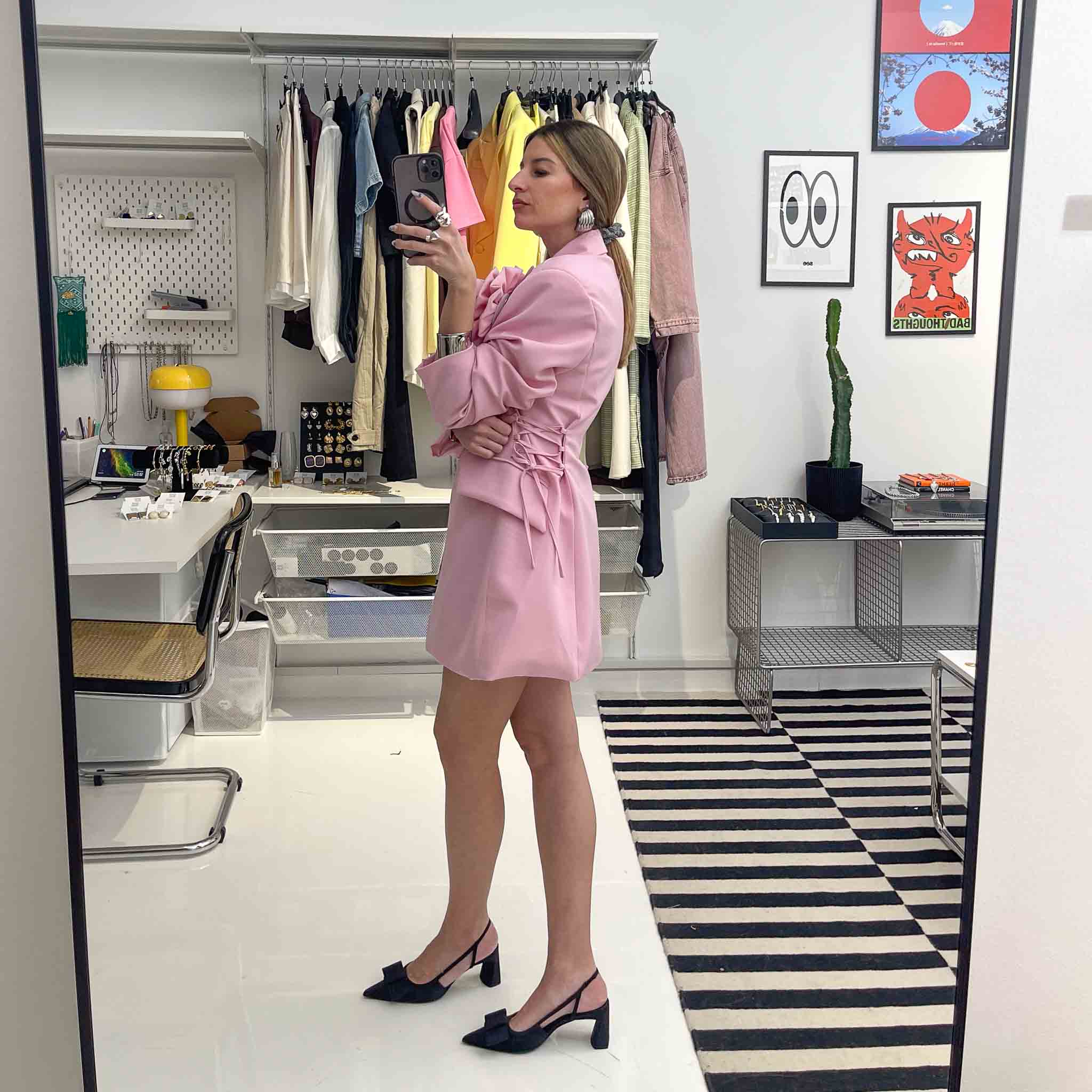 Pink Rosette Suit Set